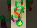 Smooth Marble Ride Through Colorful Tubes