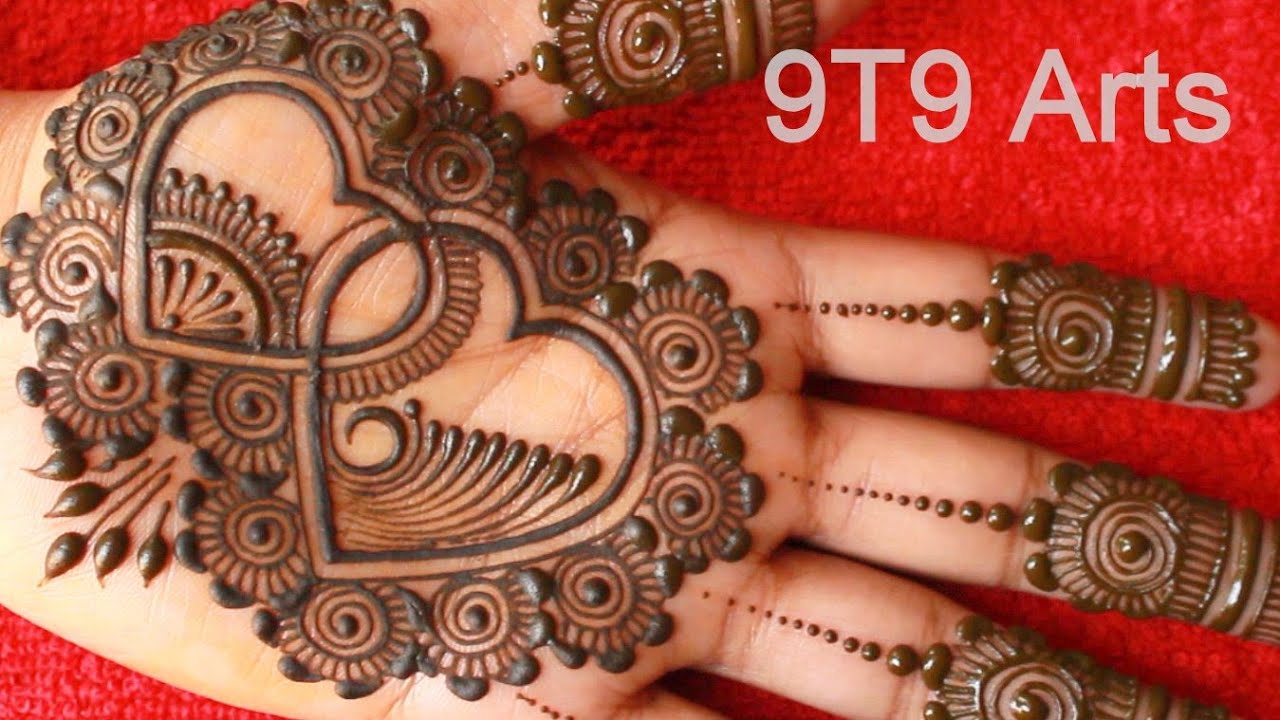 Latest Unique Heart Shape Mehndi Design For Front Hands Valentine Day Special Simple Mehndi Designs Youtube Latest Unique Heart Shape Mehndi Design For Front Hands Valentine Day Special Simple Mehndi Designs Youtube