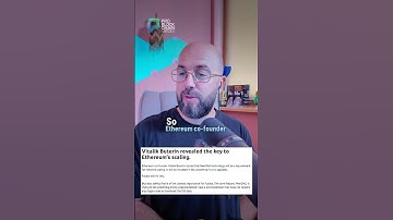 Buterin revealed the key to ETH scaling