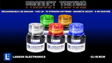 Class 1 Rechargeable LED Beacon - 1440 lm - 30 Strobing Patterns - Magnetic Mount - 8 Hr Runtime