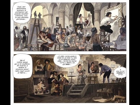 Milo Manara disegna Caravaggio a fumetti