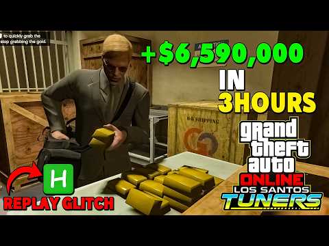 +$6,590,000 In 3 Hour! With Auto Shop Replay Glitch! | The Union Depository Contract | GTA 5 Online