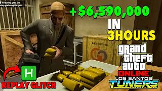 +$6,590,000 In 3 Hour! With Auto Shop Replay Glitch! | The Union Depository Contract | GTA 5 Online
