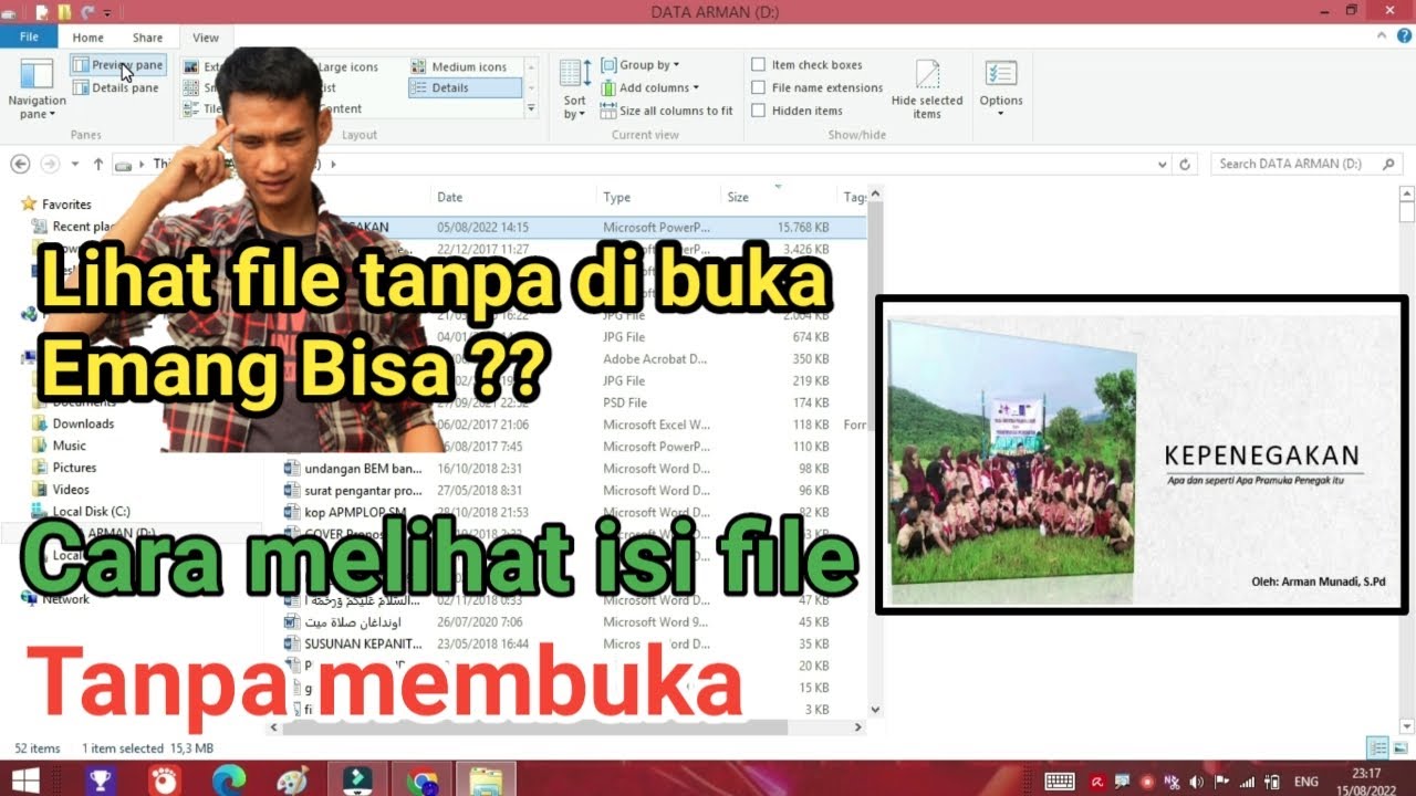 Cara melihat isi file tanpa membuka YouTube