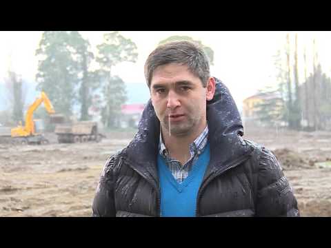 დინამო-ბათუმის სპორტული ბაზის მშენებლობის პროცესი ფეხბურთის ფედერაციის ხელმძღვანელებმა დაათვალიერეს