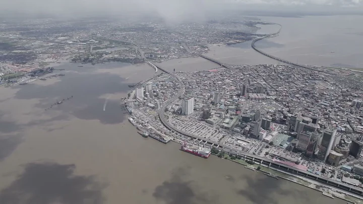 Drone footage of the vibrant city of Lagos, Nigeria