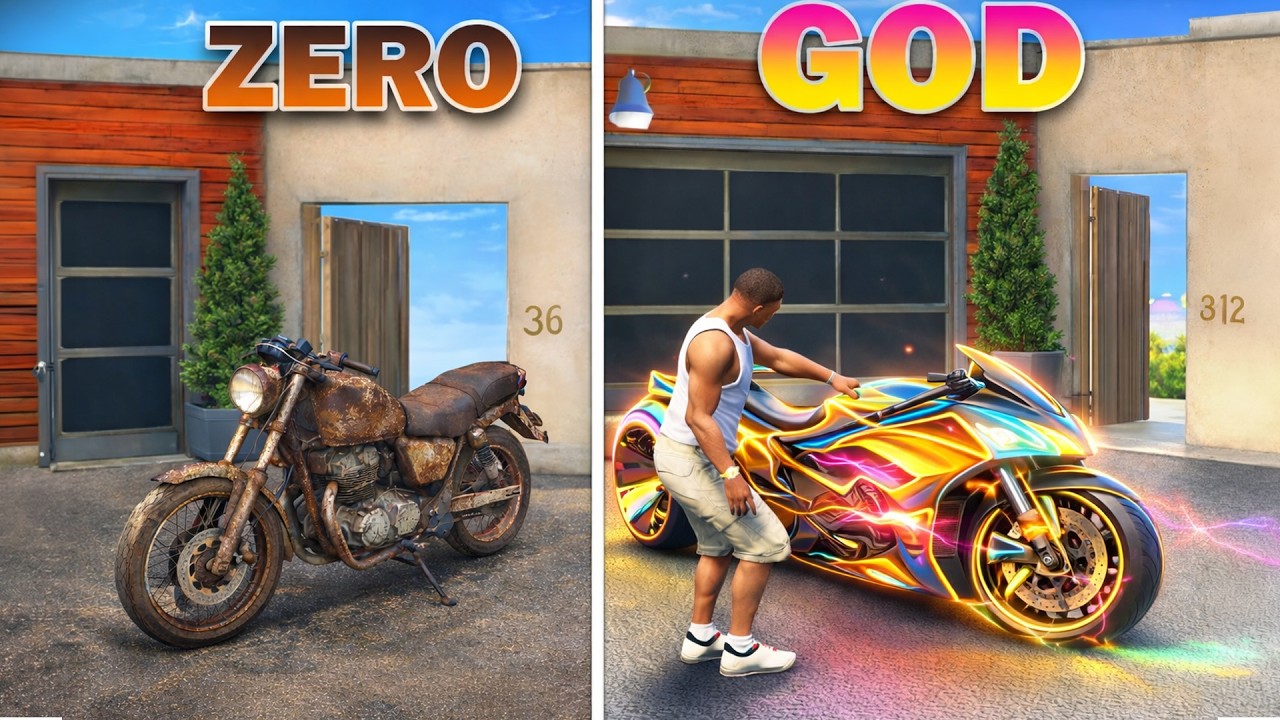 ফ্র্যাঙ্কলিন জিরো থেকে গড লেভেল বাইক আপগ্রেড করল | Shinchan Chop Gta Game