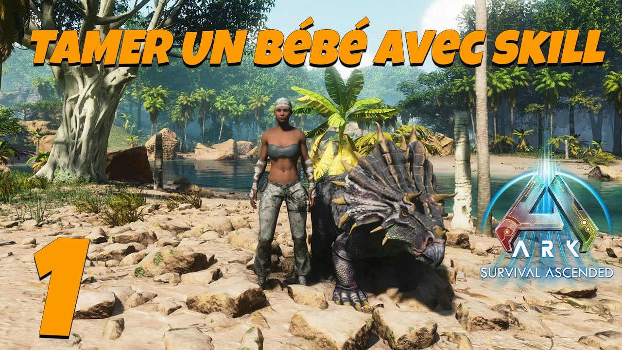 JE TAME MON PREMIER BÉBÉ DINO : Ep1 ARK SURVIVAL ASCENDED - YouTube