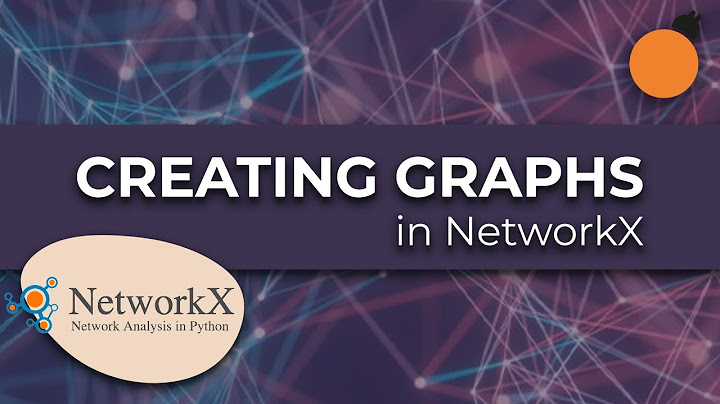 Graph Analysis with Networkx and Python - Creating and Inspecting Graphs