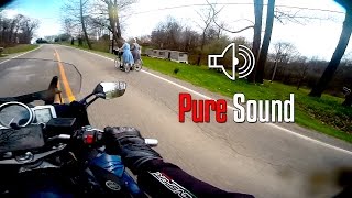 FJR 1300 pure exhaust sound: 2 up  twisty ride