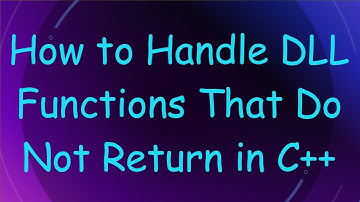 How to Handle DLL Functions That Do Not Return in C+ +
