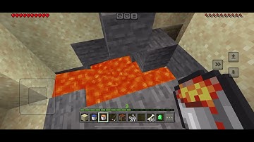 Xây cổng địa ngục bằng lava #minecraft