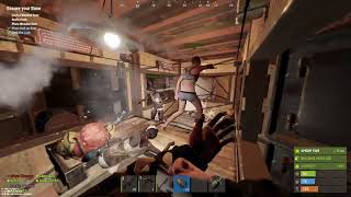 When you throw a grenade in core #rust #explosion #teamkill