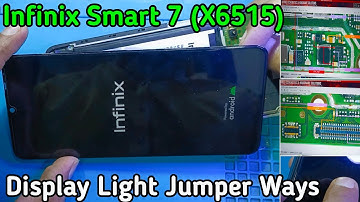 Infinix Smart 7 | X6515 | Display Light Jumper Infinix lcd light Not Working Jumper Solution