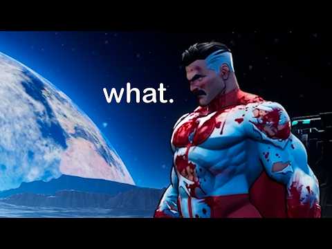 Omni-Man's super but he drops a rock on himself, picks it up and flies away - Invincible Vs Beta