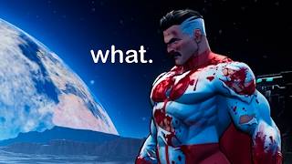 Omni-Man's super but he drops a rock on himself, picks it up and flies away - Invincible Vs Beta