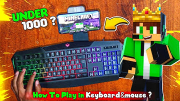 Minecraft with Keyboard & Mouse - The Ultimate Mobile Experience!😍