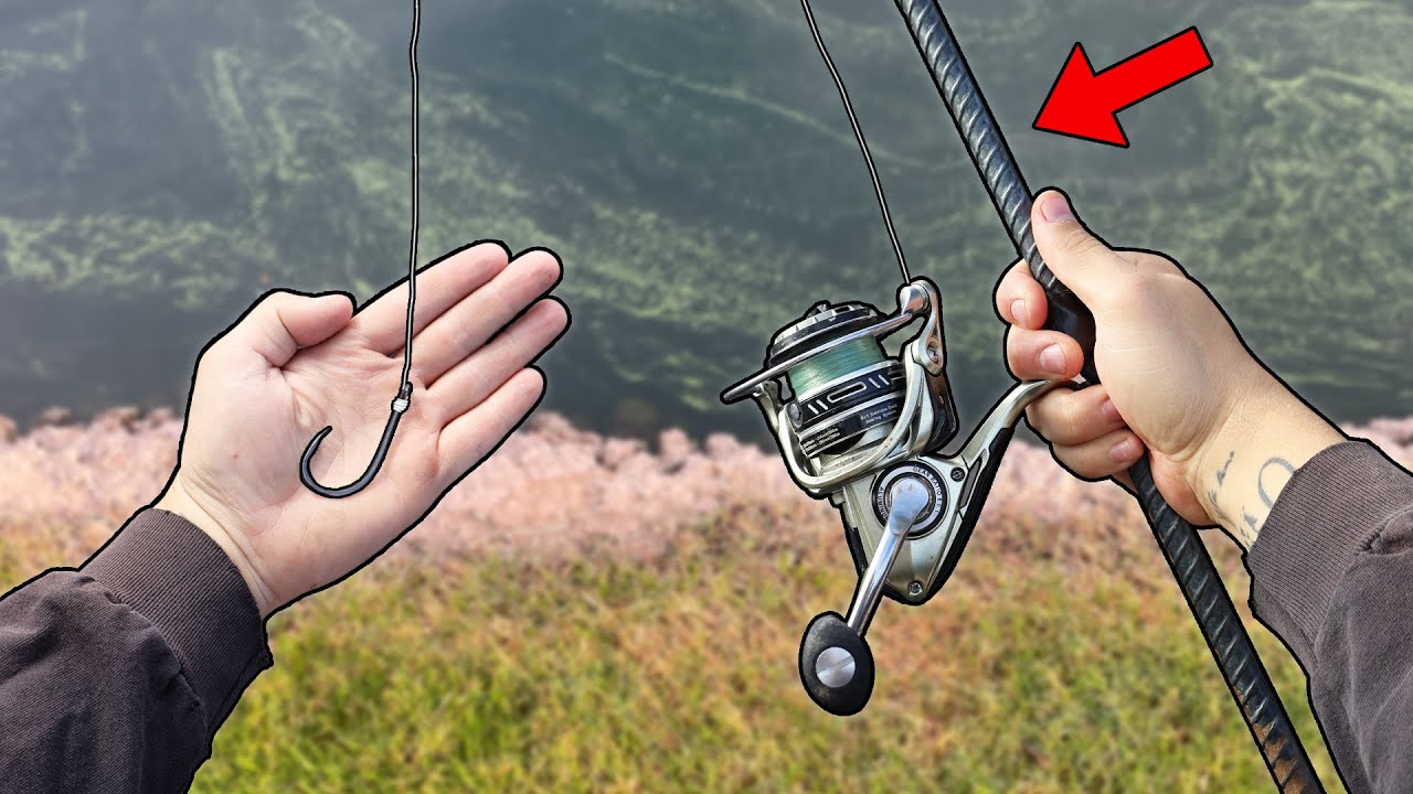 The Rebar Fishing Rod - Fishing Challenge (Regret)