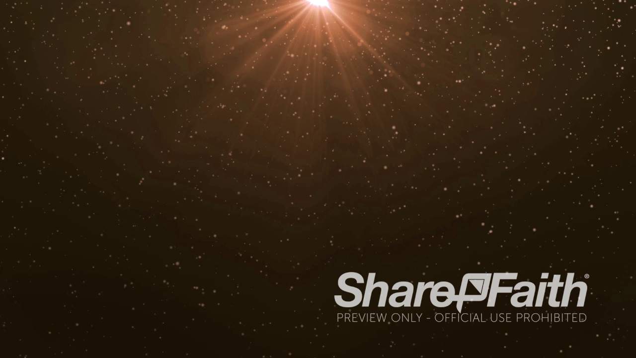 Christmas Backgrounds: Golden Rising Particles Worship Loop - YouTube
