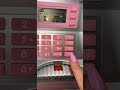 Mini ATM machine that actually works as a piggy bank so cute in pink #amazon #atmmachine