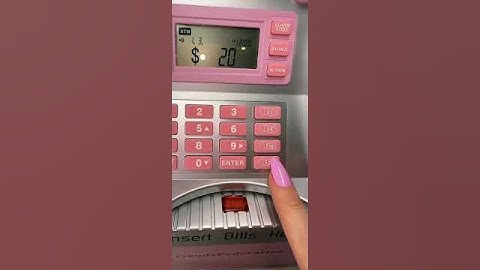 Mini ATM machine that actually works as a piggy bank so cute in pink #amazon #atmmachine