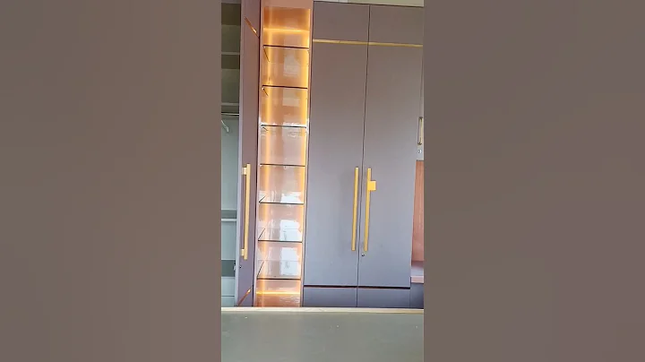 Wardrobe sliding door design decorating ideas for living room #shorts #interiordesign #ytshorts #