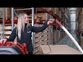 Ergopack mobile pallet strapping machine demonstration