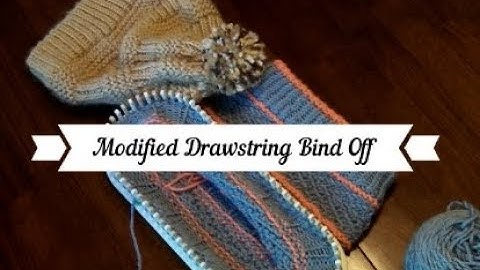 Modified Flat Drawstring Bind Off for Loom Knitters