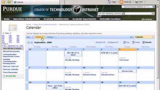 CoT Intranet 4 - Working With Calendars
