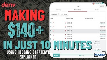 HOW TO TRADE USING THE HEDGING STRATEGY ON DERIV Explained !! - Step by Step Guide