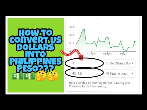 how to convert US dollars into Philippines peso?(tagalog tutorial)