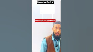 New Logical Exponential Equation | How to find X #mathematics #mathproblem #viralvideo #trending