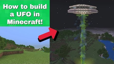 How to build a UFO in Minecraft (tutorial)