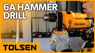 TOLSEN 6A Hammer Drill Wood, Concrete, and Steel