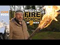 The Fire Torch | How to make a fire torch in 9 minutes - instruction video. Vlog #4