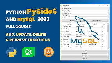 How to make CRUD Application With Pyside6 and MySql Database | 2023