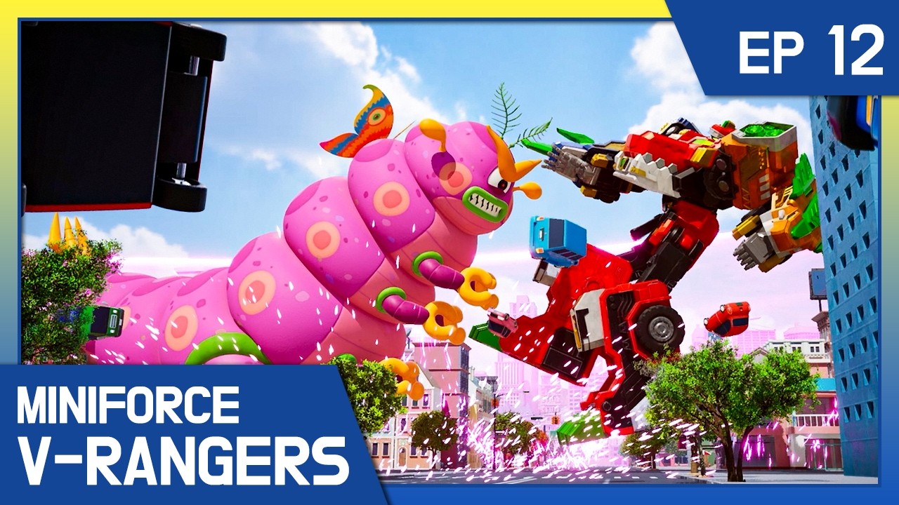 [Miniforce V-Rangers] ❇️Ep.12 Attack of the Dark Larva Monster!