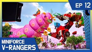 [Miniforce V-Rangers] ❇️Ep.12 Attack of the Dark Larva Monster!