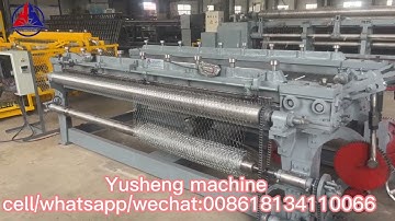 Hexagonal wire mesh machine for 1inch hole test running before loading