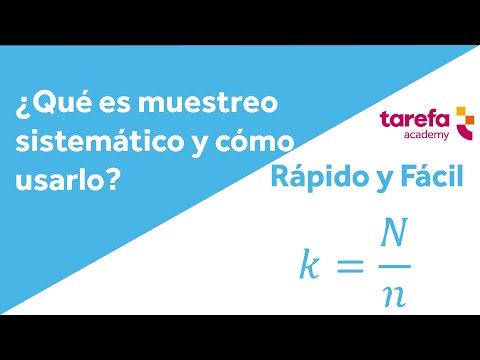 Video: ¿Qué es un ejemplo de muestreo sistemático?