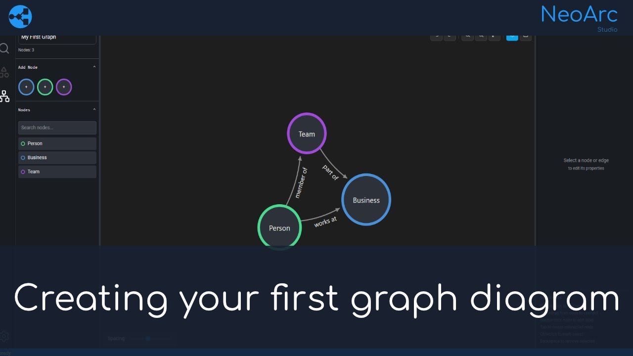 Create your first graph diagram in NeoArc Studio - YouTube