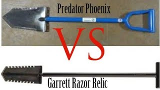 Predator Phoenix Shovel vs Garrett Razor Relic Shovel for Metal Detecting