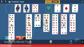Microsoft Solitaire Collection - FreeCell [Hard] | August 18th 2019: Play the 8♠ to the Foundation