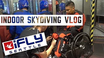 Indoor Skydiving in a wheelchair!