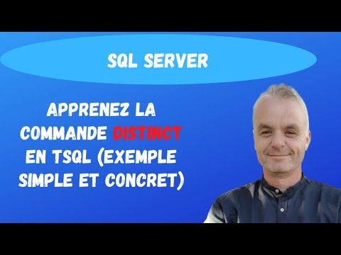 Initiez vous à la commande DISTINCT en Transact SQL | SQL Server (exemple simple)