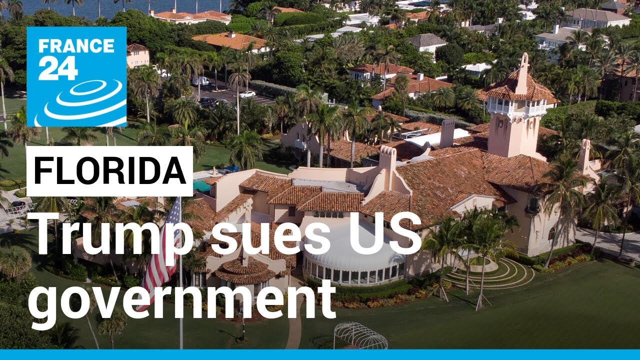 Trump sues US government over FBI search of Florida home • FRANCE 24  English - YouTube