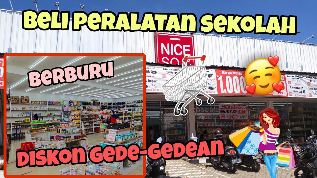 Beli Peralatan Sekolah 2021 - berburu peralatan sekolah diskon gede-gedean di Niceso - seru banget 🥰