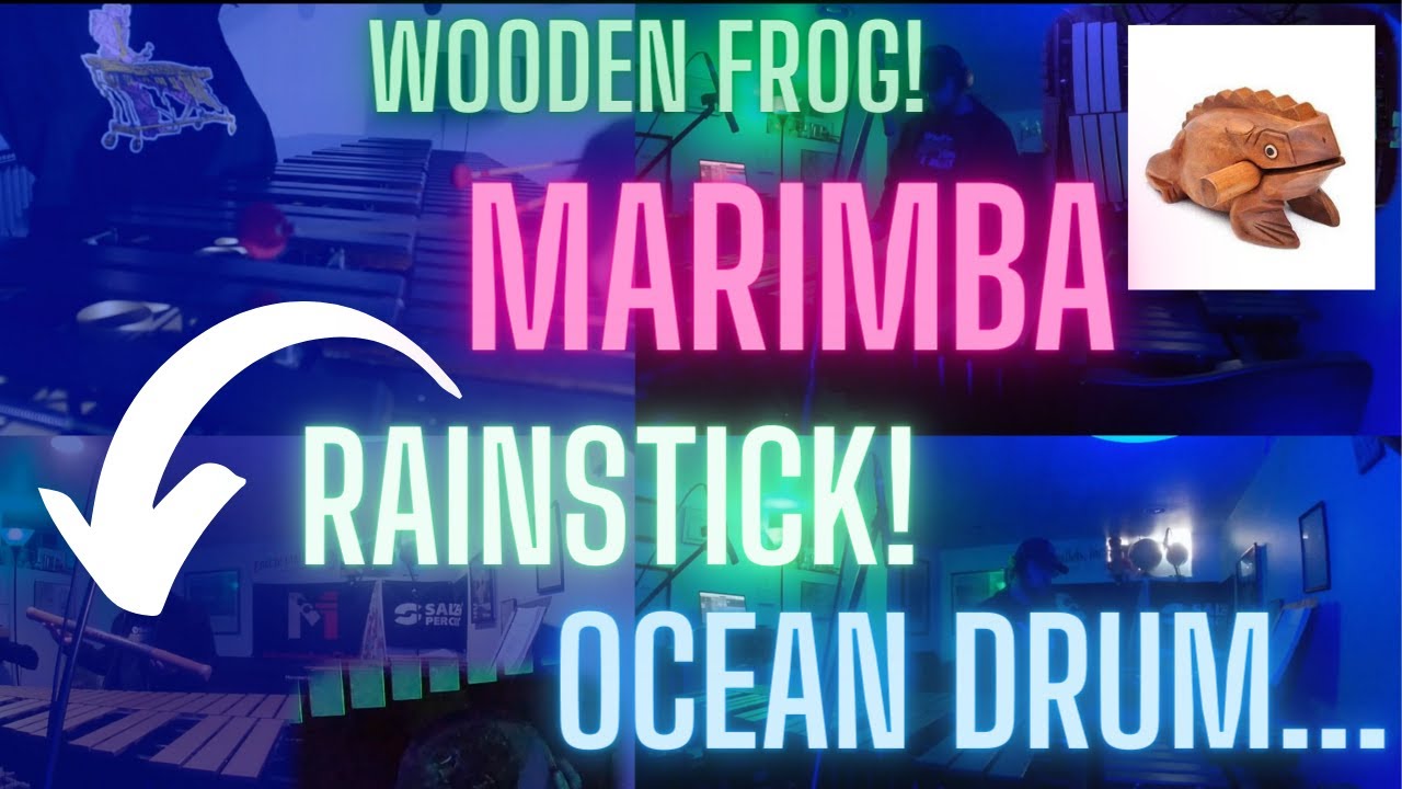 Relaxing Music with Nature Sounds marimba, vibraphone, wooden frogs