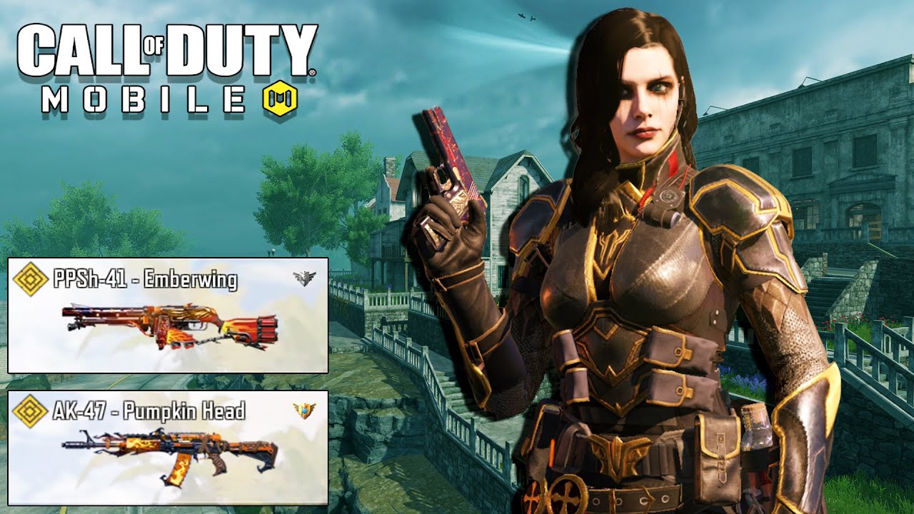 DAME USURPER & PPSH-41 EMBERWING & AK47 PUMPKIN HEAD GAMEPLAY CALL OF DUTY MOBILE ALCATRAZ