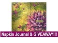 Art Journal with Napkins & GIVEAWAY - CLOSED